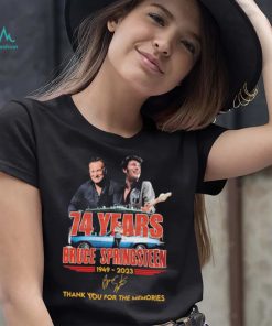 Official 74 Years Bruce Springsteen 1949 2023 Thank You For The Memories Signatures Shirt