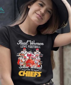 Official Real Women Love Football Smart Women Love The Chiefs 2022 Signatures Shirt