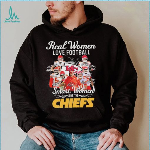 Official Real Women Love Football Smart Women Love The Chiefs 2022 Signatures Shirt