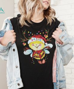 Official Santa Bee Reindeer Light Christmas Shirt