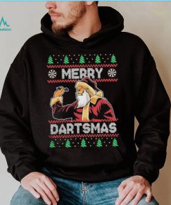 Official Santa Plays Darts Merry Dartsmas Ugly Christmas Shirt