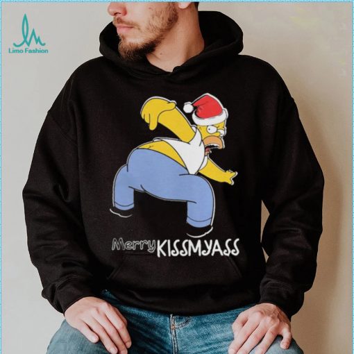 Official Santa Simpsons Merry Kissmyass Christmas Shirt