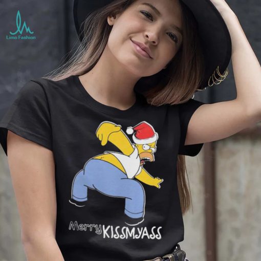 Official Santa Simpsons Merry Kissmyass Christmas Shirt