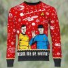 Official Star Trek Beam Me Up, Santa Ugly Christmas Sweater