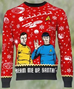 Official Star Trek Beam Me Up, Santa Ugly Christmas Sweater