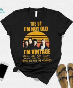 Official The U2 I’m Not Old I’m Vintage Thank You For The Memories Signatures Shirt