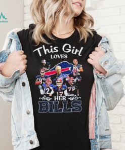 Official This Girl Loves Her Buffalo Bills Signatures Shirt