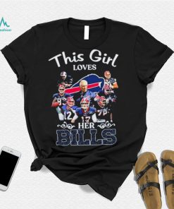 Official This Girl Loves Her Buffalo Bills Signatures Shirt