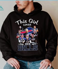 Official This Girl Loves Her Buffalo Bills Signatures Shirt