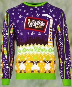 Official Willy Wonka and The Chocolate Factory Ugly Christmas Sweater