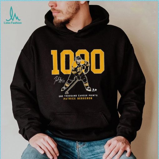 Patrice Bergeron 1,000 Points Shirt