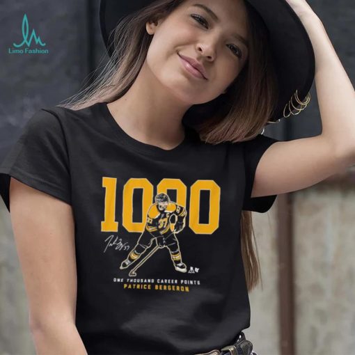 Patrice Bergeron 1,000 Points Shirt