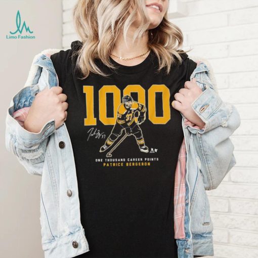 Patrice Bergeron 1,000 Points Shirt