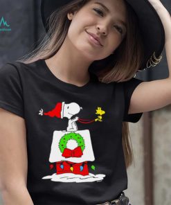 Peanuts Snoopy and Woodstock House Sleigh Christmas shirt