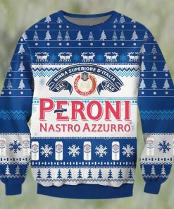 Peroni Nastro Azzurro Beer Ugly Christmas Sweater, Faux Wool Sweater, Gifts For Beer Lovers, International Beer Day, Best Christmas Gifts For 2022 – Pri