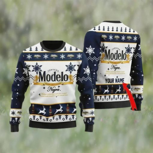 Personalized Modelo Beer Ugly Christmas Sweater, Faux Wool Sweater, Gifts For Beer Lovers, International Beer Day, Best Christmas Gifts For 2022 – Prinvity