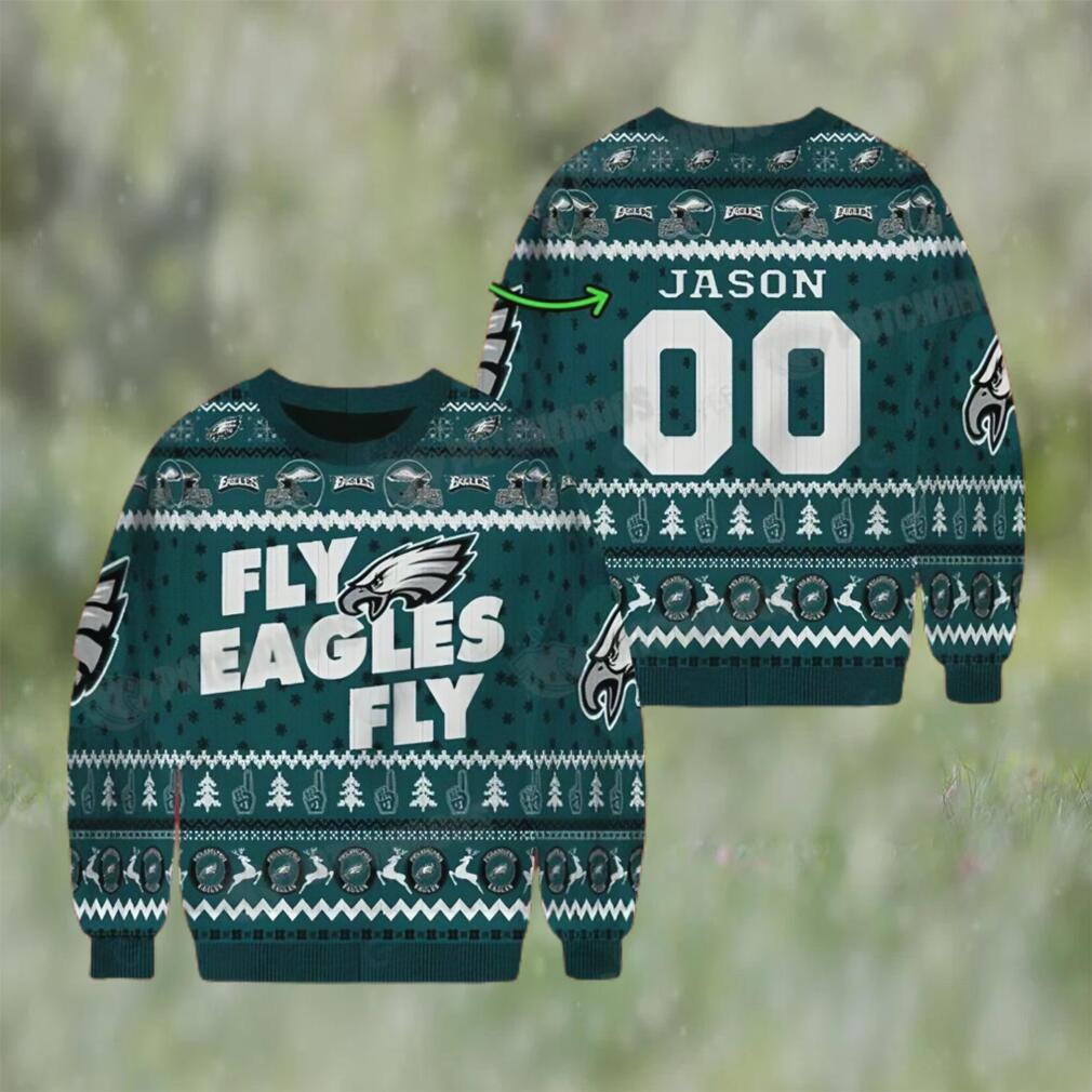 Eagles Christmas Sweater Fly Eagles Fly Custom Philadelphia Eagles