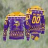 Grinch Knit Minnesota Vikings Ugly Sweater Christmas Gift