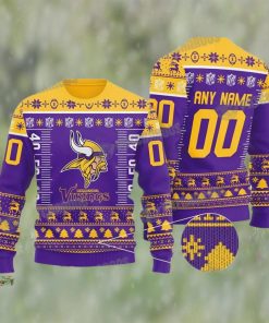 Personalized NFL Minnesota Vikings Ugly Christmas Sweater 3D Gift For Fan 1 768×768