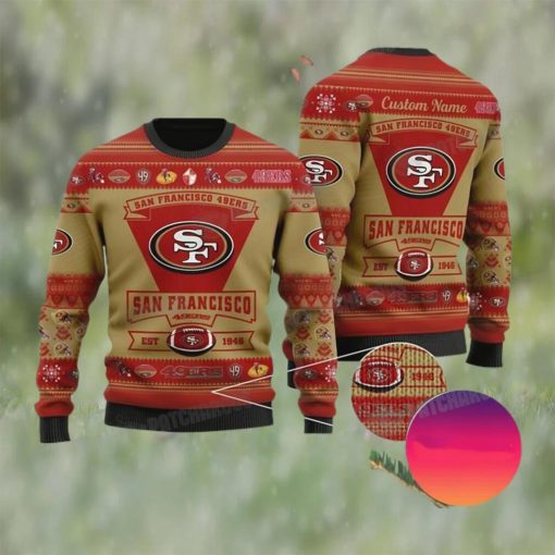 Personalized San Francisco NFL Est 1946 Ugly Christmas Sweater 49ers Gifts