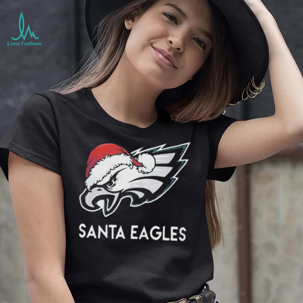 Philadelphia Eagles Santa Eagles NFL Logo Christmas Shirt - Limotees