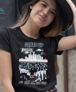 Philadelphia Eagles Squad Up City Teams Signatures Shirt