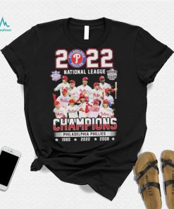 Philadelphia Phillies 2022 National League Champions 1980 2008 2022 Signatures Shirt