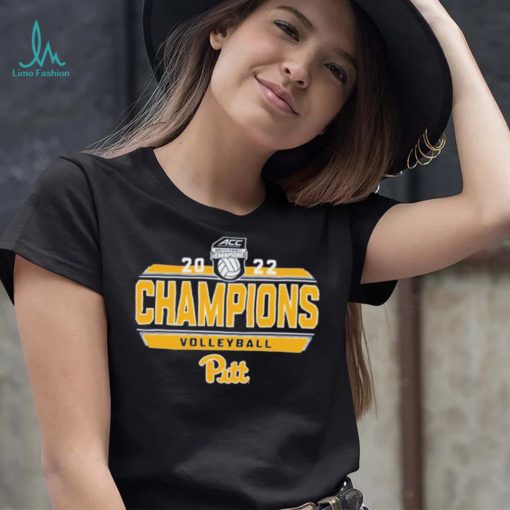 Pitt Panthers 2022 ACC Volleyball Regular Season Champions Locker Room T Shirt