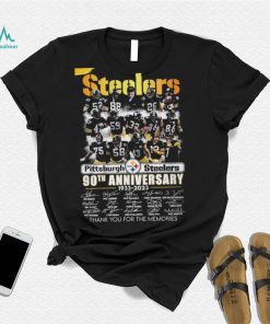 Pittsburgh Steelers 90th Anniversary 1933 – 2023 Thank You For The Memories T Shirt