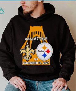 Pittsburgh Steelers vs New Orleans Saints Bridge Acrisure Stadium Game Day 2022 shirt