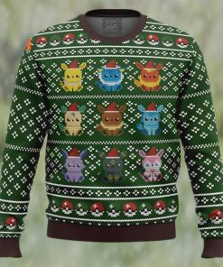 Pokemon Eevee Eeveelutions Ugly Christmas Sweater