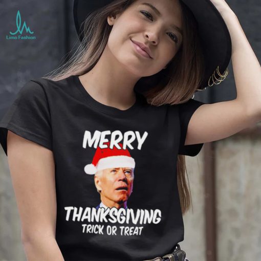 President Joe Biden Merry Thanksgiving trick or treat shirt