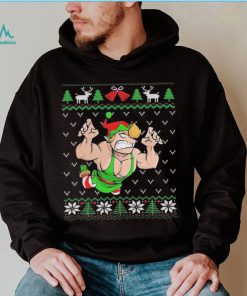 Pro Wrestling Flying Elf Christmas Ugly Shirt