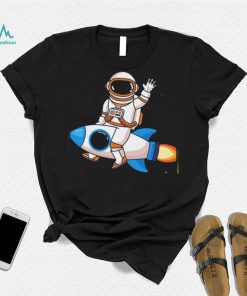 Psychedelic Astronaut Print Nasa T Shirt