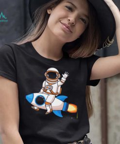 Psychedelic Astronaut Print Nasa T Shirt