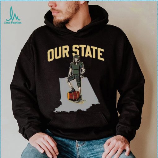 Purdue Boilermakers vs Indiana Hoosiers skeleton our State shirt
