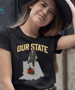 Purdue Boilermakers vs Indiana Hoosiers skeleton our State shirt