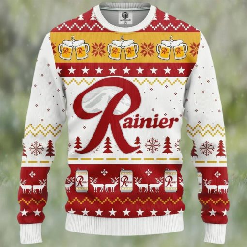 Rainier Beer Ugly Christmas Sweater, Xmas Sweatshirt