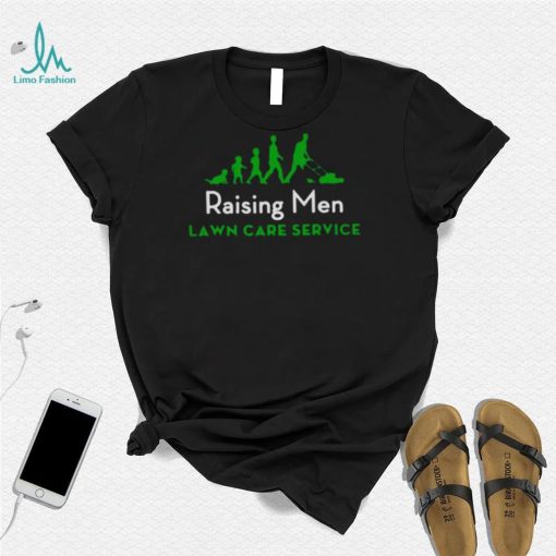 Raising men lawn care service Christmas T shirt