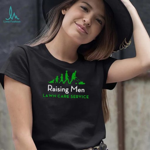 Raising men lawn care service Christmas T shirt