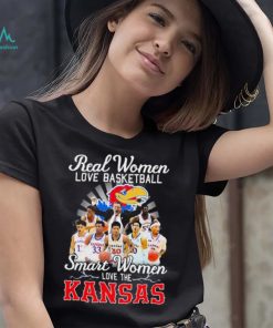 Real Women Love Basketball Smart Women Love The Kansas Shirt