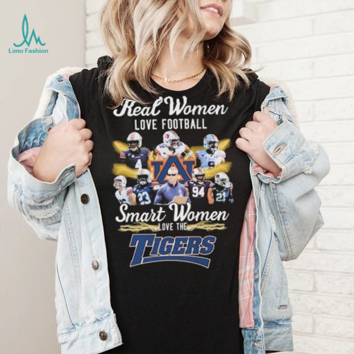 Real Women Love Football Smart Women Love The Auburn Tigers College Shirt