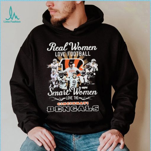 Real Women Love Football Smart Women Love The Cincinnati Bengals Shirt