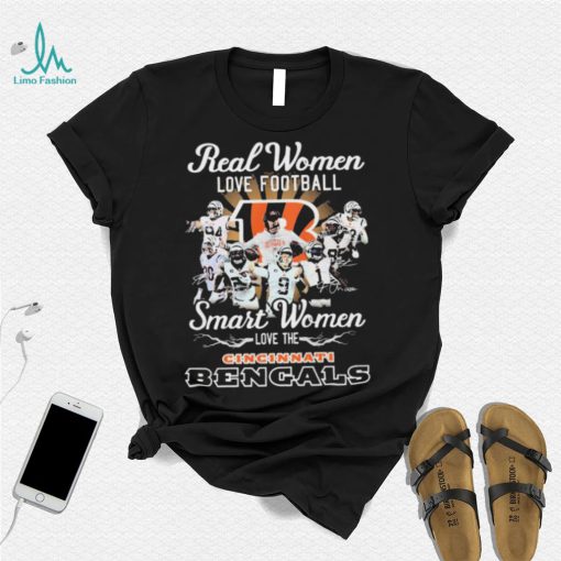 Real Women Love Football Smart Women Love The Cincinnati Bengals Shirt