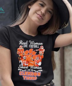 Real Women Love Football Smart Women Love The Clemson Football Signatures Shirt