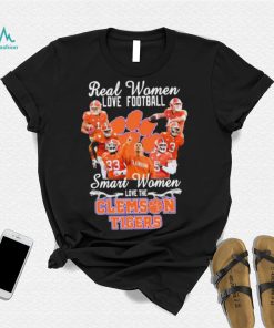 Real Women Love Football Smart Women Love The Clemson Football Signatures Shirt