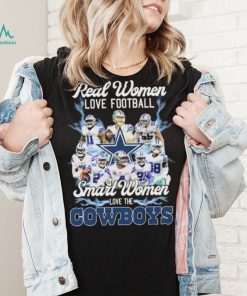 Real Women Love Football Smart Women Love The Cowboys 2022 Signatures Shirt