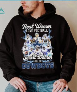 Real Women Love Football Smart Women Love The Cowboys 2022 Signatures Shirt