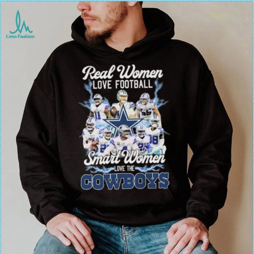 Real Women Love Football Smart Women Love The Cowboys 2022 Signatures Shirt