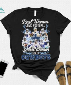 Real Women Love Football Smart Women Love The Cowboys 2022 Signatures Shirt